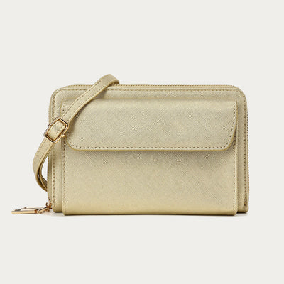 Vegan Leather RFID Blocking Phone Purse for Women Multi-Slot Crossbody Bag