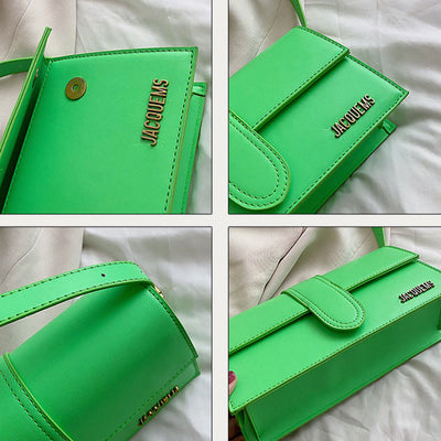 Shoulder Bag For Women Solid Color Square Elegant Dating Bag