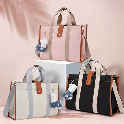 Multi-Slot Tote Bag Large Capacity Handbag for New Mom Shoping Beach Travel Purse