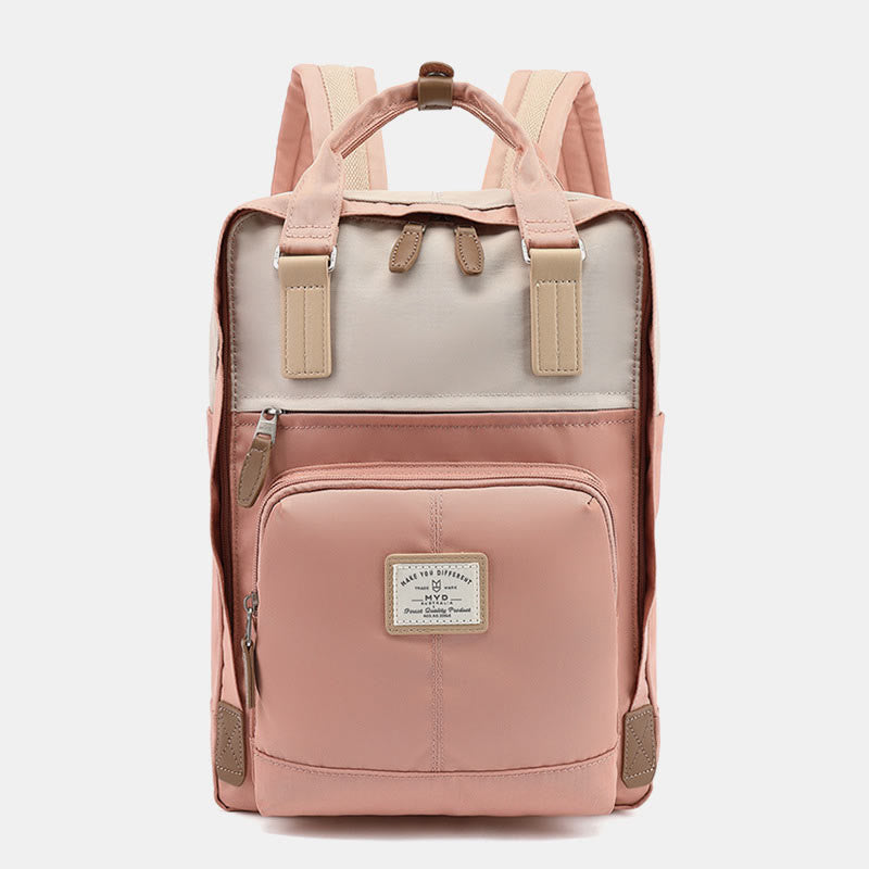 Backpack For Teenage Students Simple Lightweight Multi Pockets Computer Daypack