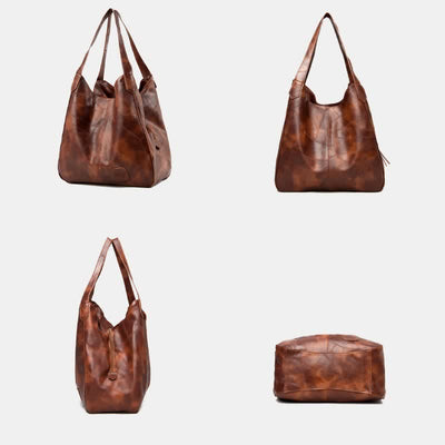 Large Capacity Simply Fashion Shoulder Bag Triple Layer Hobo Bag