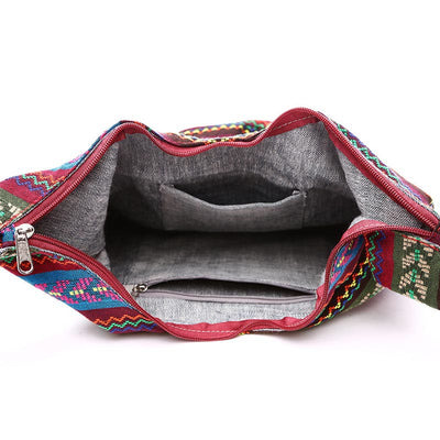 Shoulder bag for Women Vintage Canvas Daily Shopping Crossbody Bag
