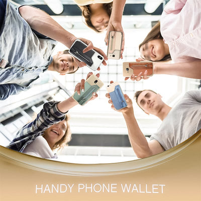 Wallet For Phone Creative Stick Clamshell Style Back Card Holder