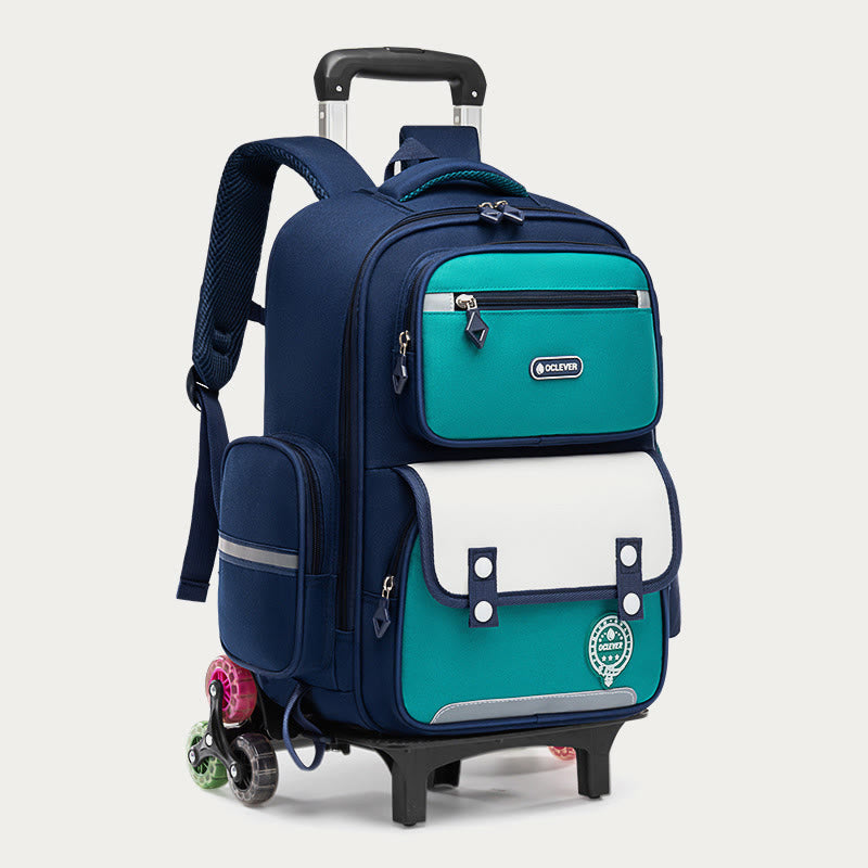 Backpack For Kids Spine Protection Breathable Large Rolling Schoolbag