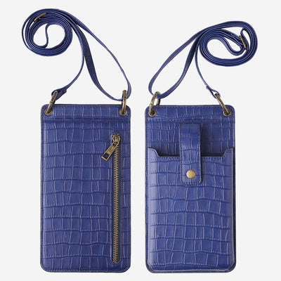 Multi-Slot Elegant Crossbody Phone Bag With Mirror