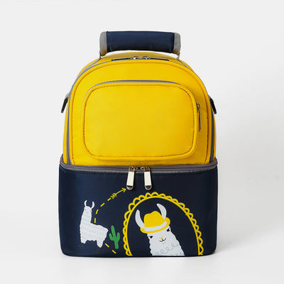 Mommy Bag For Women Cartoon Multifunctional Two-Layer Design Outdoor Backpack