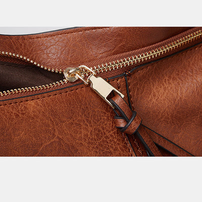 Solid Color Vintage Large Tote