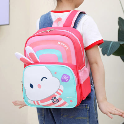 Waterproof Cute Bunny Backpack for Boys Girls with Padded Straps
