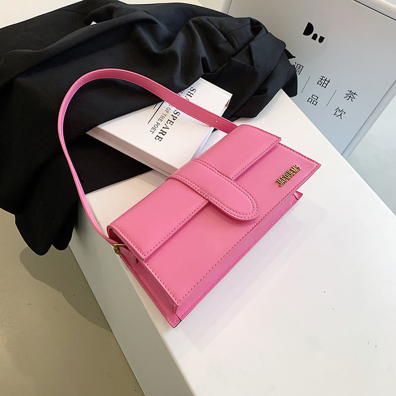 Shoulder Bag For Women Solid Color Square Elegant Dating Bag