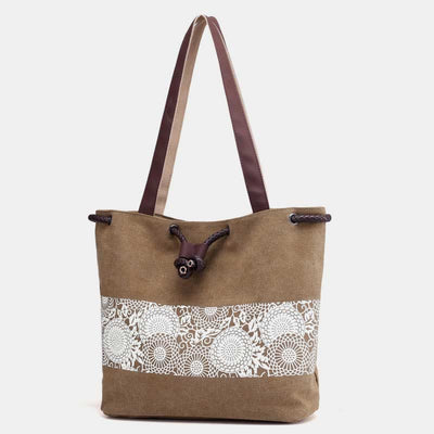 Shoulder Bag for Women Casual Large Capacity Printing Shopping Handbag
