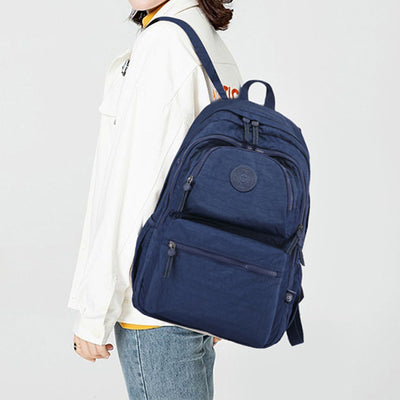 Multi-Pocket Backpack Casual Daypack Laptop Backpack Bookbag for Women Student