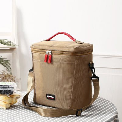 Small Cooler Bag For Picnic Work Oxford Crossbody Lunch Bag