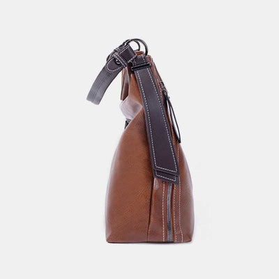 Retro Handbag for Women Large Designer Ladies Hobo Bag Leather Bucket Purse