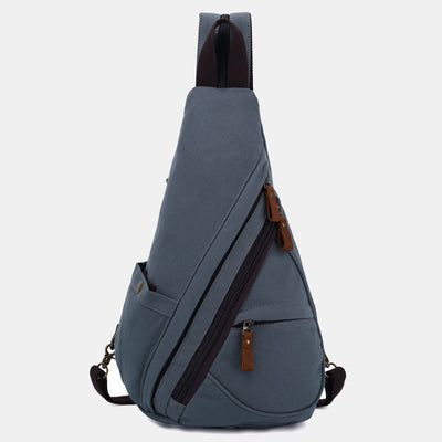 Casual Travel Canvas Sling Bag Daypack Shoulder Backpack For Women Men