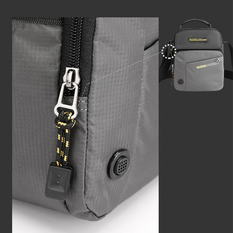 Crossbody Bag For Men Casual Daily Commute Waterproof Nylon Bag