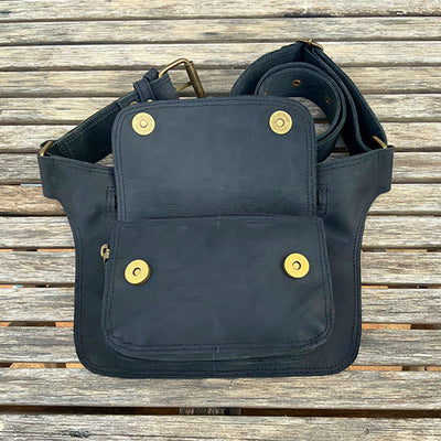 Waist Bag For Outdoor Retro Buckle Utility Belt Bag