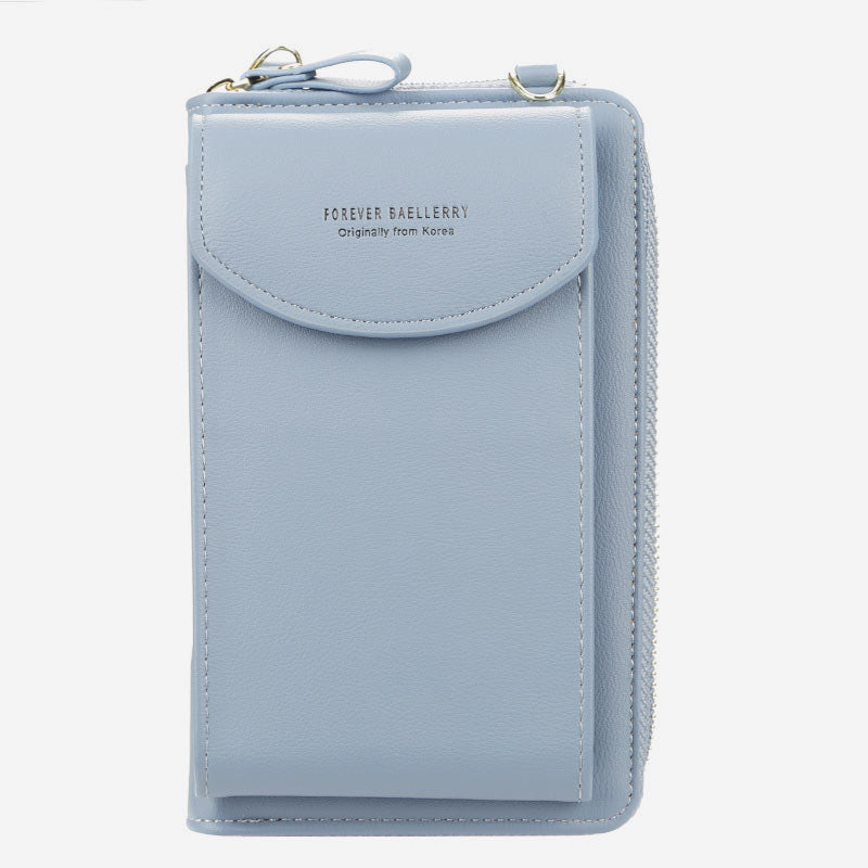 Large Capacity Elegant Long Crossbody Wallet With Phone Position