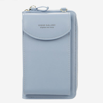 Large Capacity Elegant Long Crossbody Wallet With Phone Position