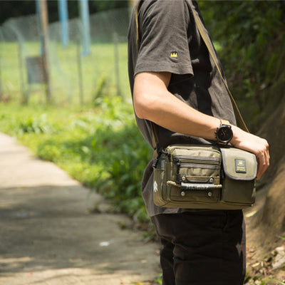 Messenger Bag For Men Multi Pocket Lightweight Oxford Crossbody Bag