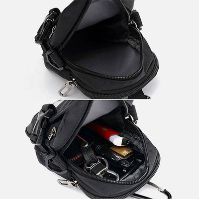 Waterproof Multifunction Solid Crossbody Bag