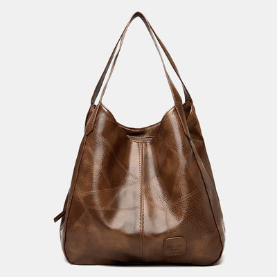 Large Capacity Simply Fashion Shoulder Bag Triple Layer Hobo Bag