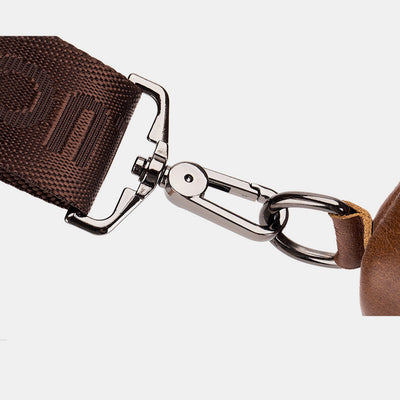 Multi-Pocket Vintage Sling Bag With Headphone Jack