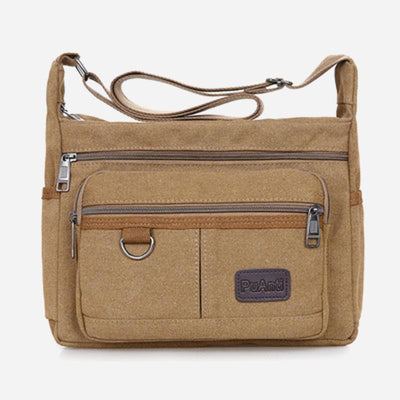 Crossbody Bag For Men Vintage Outdoor Canvas Business Shoulder Bag