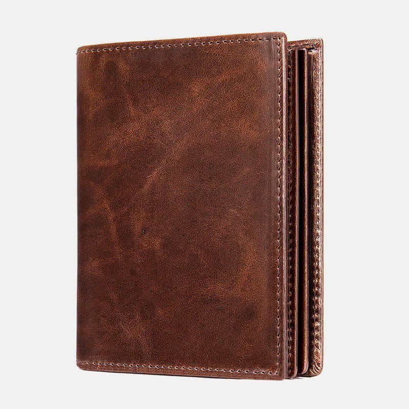 Retro Leather Wallet for Men RFID Blocking Credit Card Holder