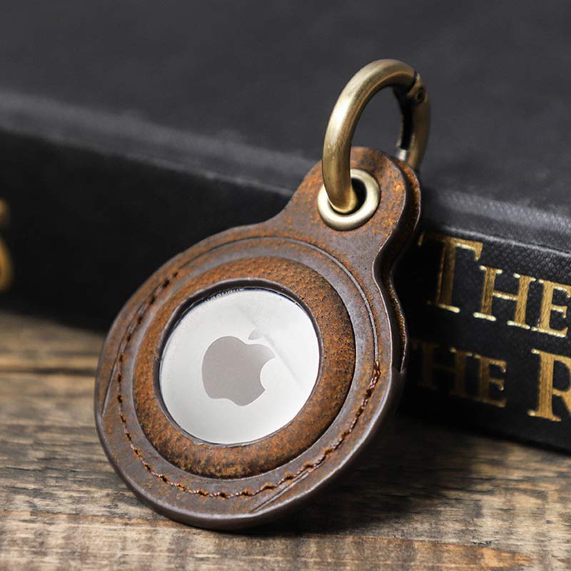 Functional Leather Airtag Keychain