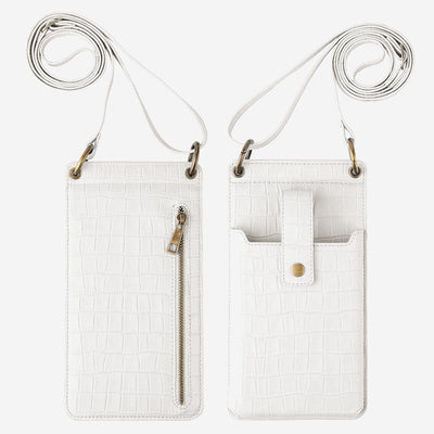 Multi-Slot Elegant Crossbody Phone Bag With Mirror