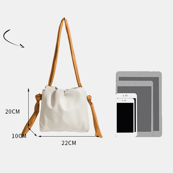 Elegant Crossbody Bag For Women Soft Leather Cloud Pattern Bag