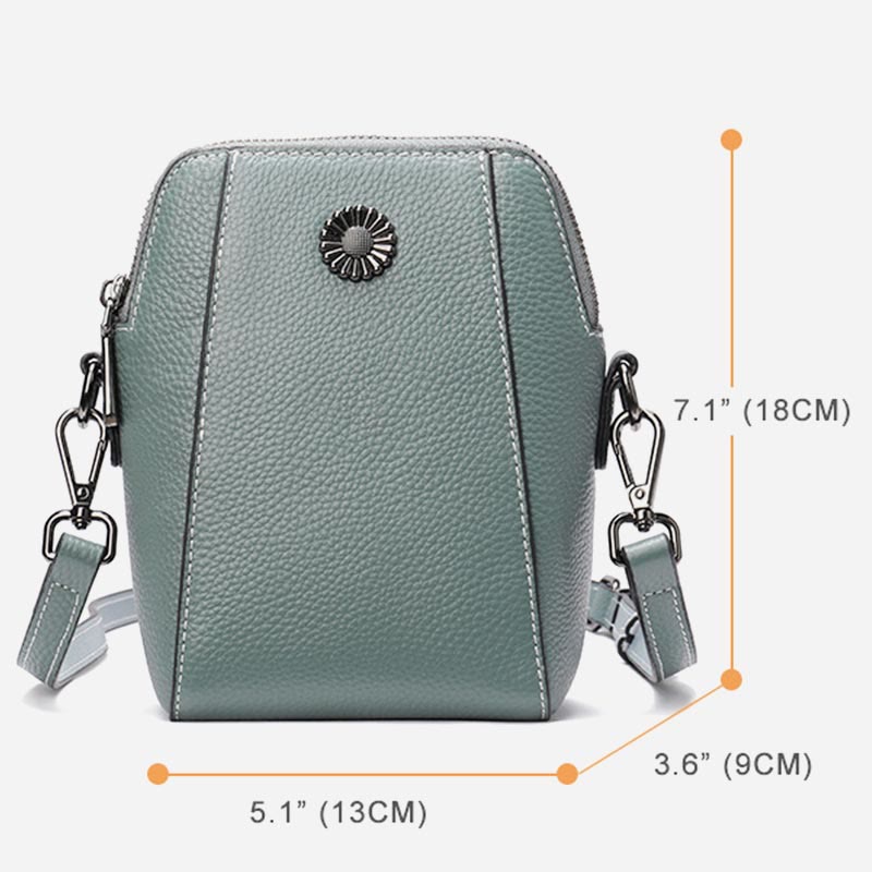 Phone Bag For Women Vintage Custom Mini Cowhide Crossbody Bag