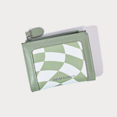 Wallet For Women Protable Light Color Short Leather Money Clip