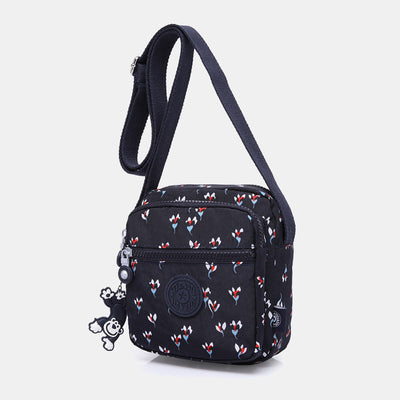 Lightweight Waterproof Small 3 Zip Crossbody Shoulder Bag