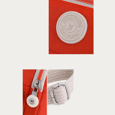 Mini Corssbody Bag Waterproof Nylon Solid Color Simple Shopping Bag