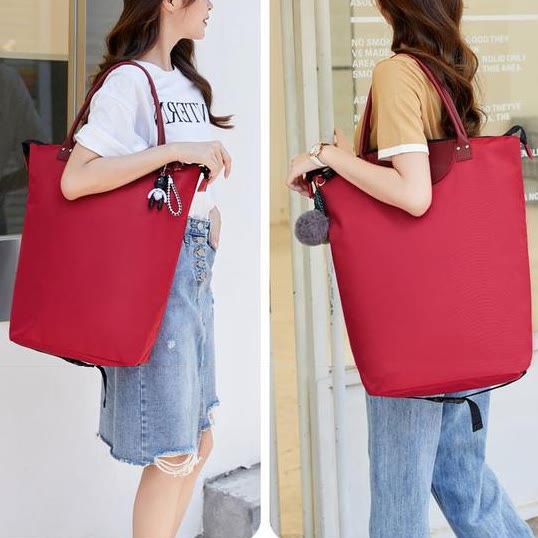 Multifunctional Portable Trolley For Women Detachable Folding Wheel Tote