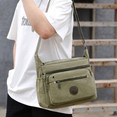 Vintage Large Capacity Canvas Messenger Bag