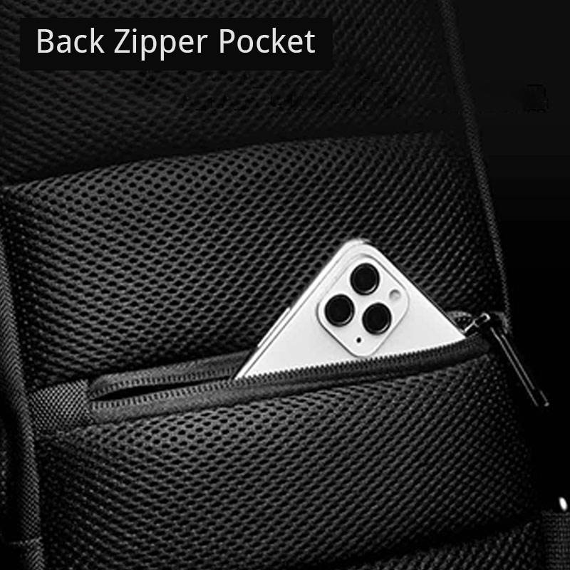 Anti-theft Waterproof Chest Bag Sling Bag With USB Charging Port