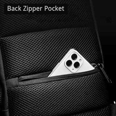 Anti-theft Waterproof Chest Bag Sling Bag With USB Charging Port