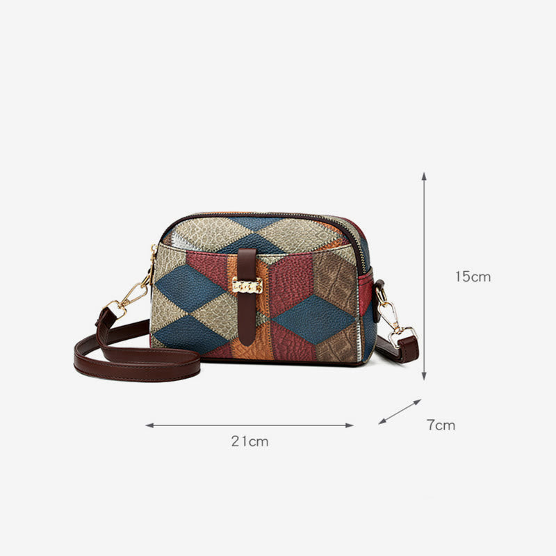 Contrast Color Crossbody Bag For Women Chic Shoulder Bag