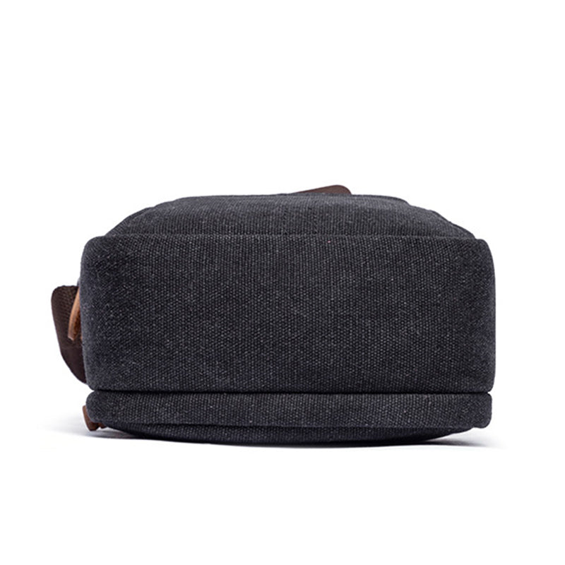 Vintage Multi-Carry Small Canvas Cross Body Purse Casual Shoulder Bag for Men