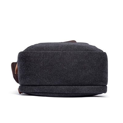 Vintage Multi-Carry Small Canvas Cross Body Purse Casual Shoulder Bag for Men