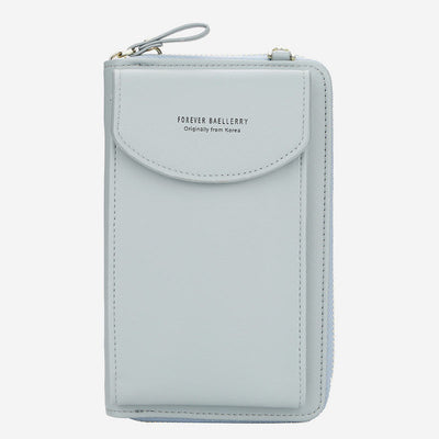 Large Capacity Elegant Long Crossbody Wallet With Phone Position