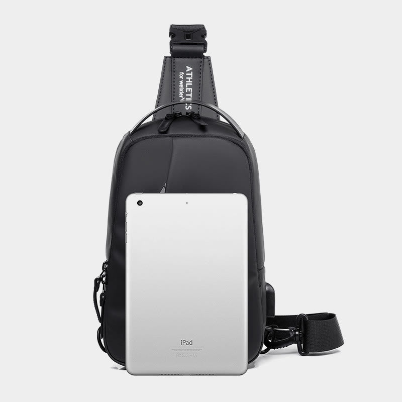 Waterproof Sling Bag Outdoor Casual Chest Bag for Hiking Cycling Traveling