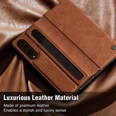 S-Pen Pocket Design Phone Case For Samsung Leather Protective Cover