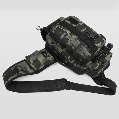 Multifunctional Large Capacity Waterproof Fishing Hiking Waist Bag Crossbody Bag
