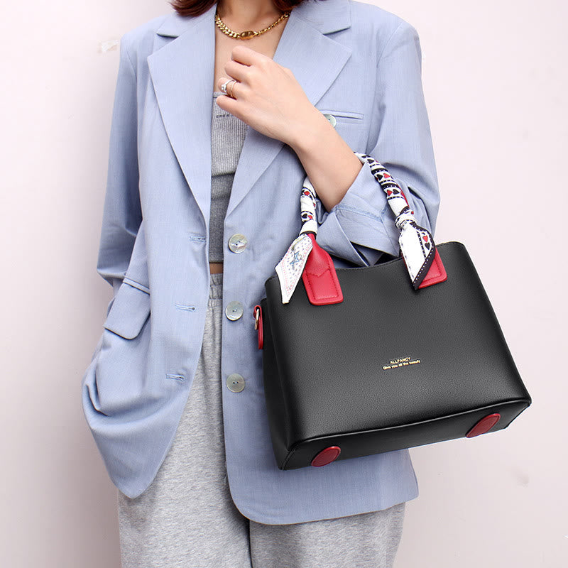 Elegant Handbag For Women Detachable Silk Handle Ladies Crossbody Bag