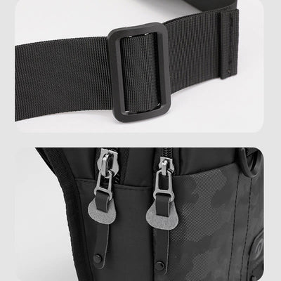 Outdoor Sports Purse For Men Durable Oxford Crossbody Leg Bag