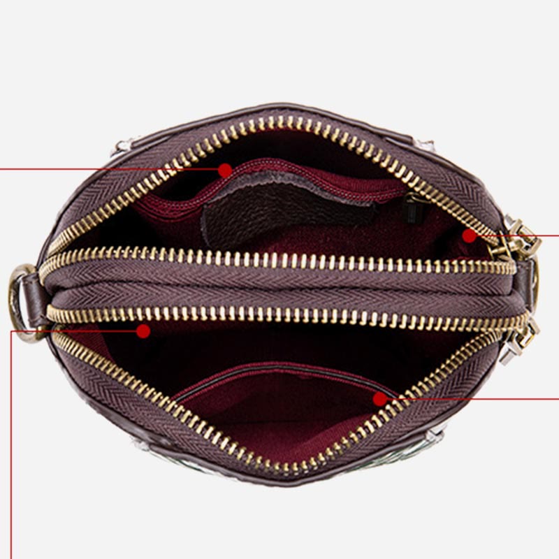 Phone Bag For Women Vintage Custom Mini Cowhide Crossbody Bag