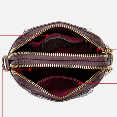 Phone Bag For Women Vintage Custom Mini Cowhide Crossbody Bag